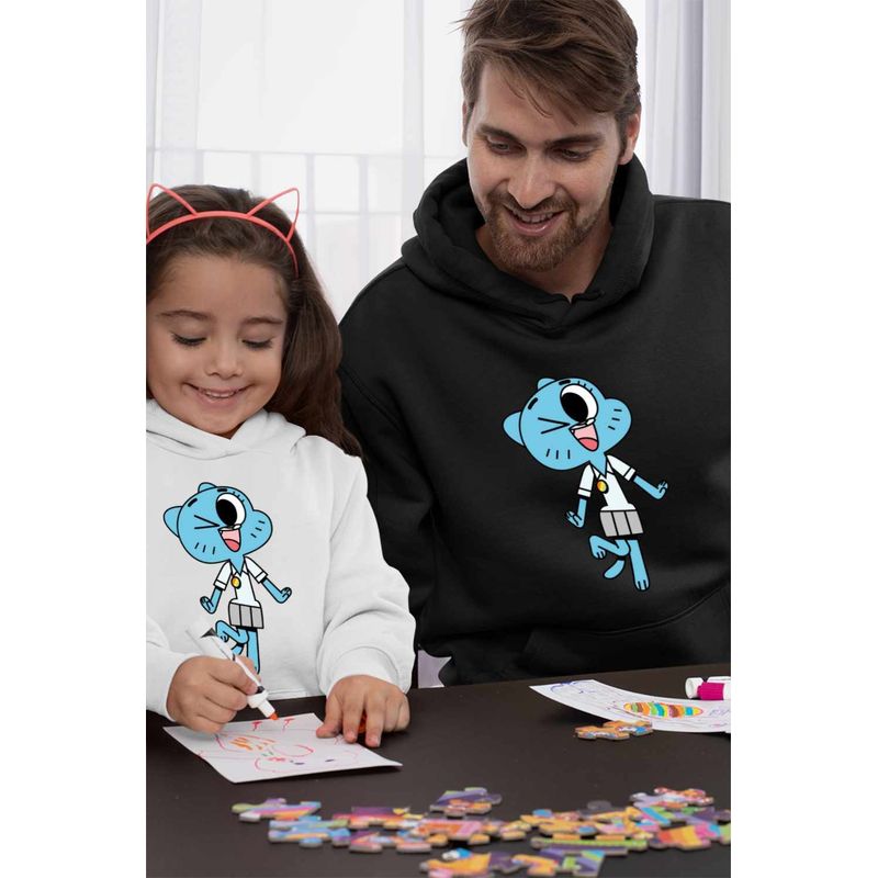 Fashion, accesorii si bijuterii - Barbati - Imbracaminte - Hanorace barbati - Hanorac Barbati Gumball Nicole Mama, negru, marime 3XL - Infinity.ro