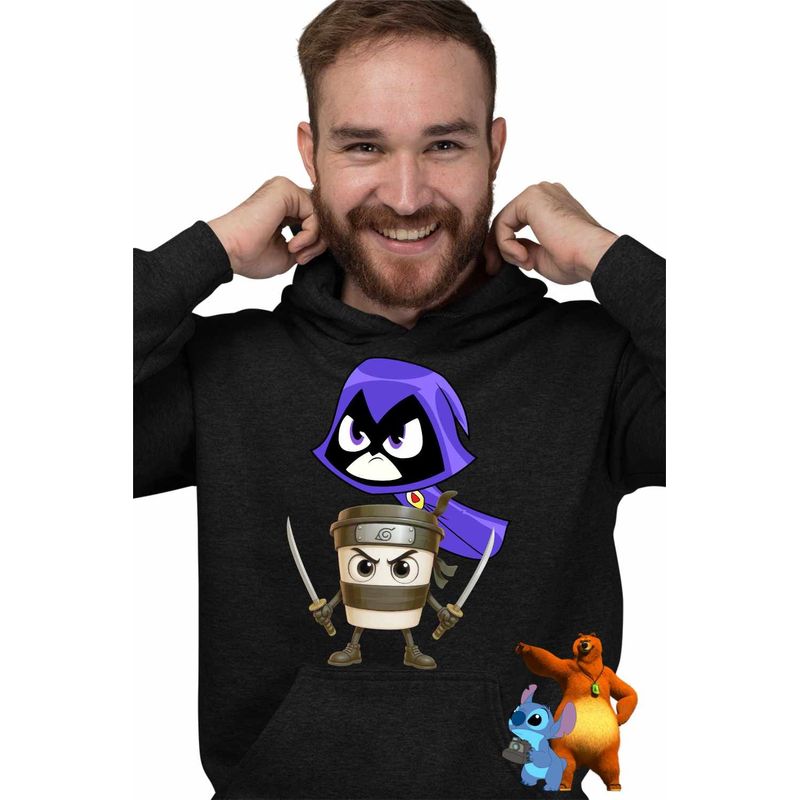 Fashion, accesorii si bijuterii - Barbati - Imbracaminte - Hanorace barbati - Hanorac Barbati Raven Cappuccino Assasino Capucino Ninja, negru, marime S - Infinity.ro
