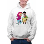 Fashion, accesorii si bijuterii - Barbati - Imbracaminte - Hanorace barbati - Hanorac Barbati Tineri Titani Gumball SpongeBob Robin Starfire, alb, marime XL - Infinity.ro