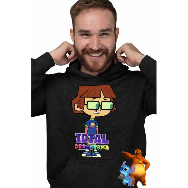 Fashion, accesorii si bijuterii - Barbati - Imbracaminte - Hanorace barbati - Hanorac Barbati Gradinita Dramei Totale Harold Dramarama, negru, marime 3XL - Infinity.ro