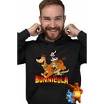 Fashion, accesorii si bijuterii - Barbati - Imbracaminte - Hanorace barbati - Hanorac Barbati Bunnicula Draculas Vampirul Iepuras, negru, marime 3XL - Infinity.ro