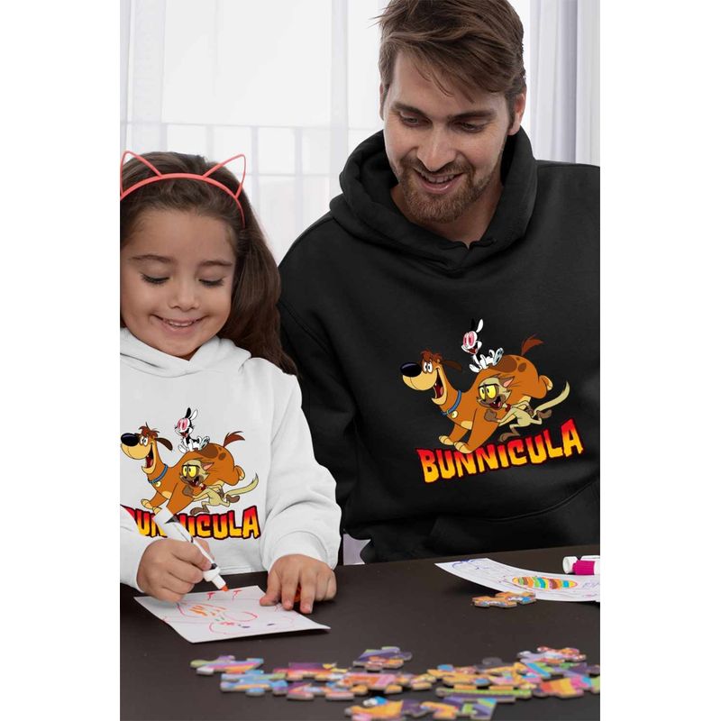 Fashion, accesorii si bijuterii - Barbati - Imbracaminte - Hanorace barbati - Hanorac Barbati Bunnicula Draculas Vampirul Iepuras, negru, marime 3XL - Infinity.ro