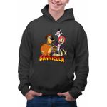 Fashion, accesorii si bijuterii - Barbati - Imbracaminte - Hanorace barbati - Hanorac Barbati Bunnicula Draculas Vampirul Iepuras All Gang, negru, marime 3XL - Infinity.ro