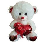 Jucarii, Copii si Bebe - Jucarii si jocuri - Jucarii de plus - Ursulet de plus Bella, 20-40 cm, alb - Infinity.ro