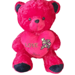 Jucarii, Copii si Bebe - Jucarii si jocuri - Jucarii de plus - Ursulet De Plus Cu Inima Rosie, 60-80 cm - Infinity.ro