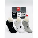 Fashion, accesorii si bijuterii - Femei - Lenjerie si pijamale femei - Sosete si ciorapi femei - Set 6 sosete scurte, la glezna, Under Armour, unisex, One Size - Infinity.ro