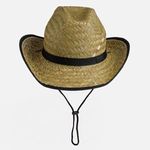 Fashion, accesorii si bijuterii - Barbati - Accesorii barbati - Caciuli si sepci barbati - Palarie de paie unisex, bej, marimea 59, stil farmer cowboy - Infinity.ro