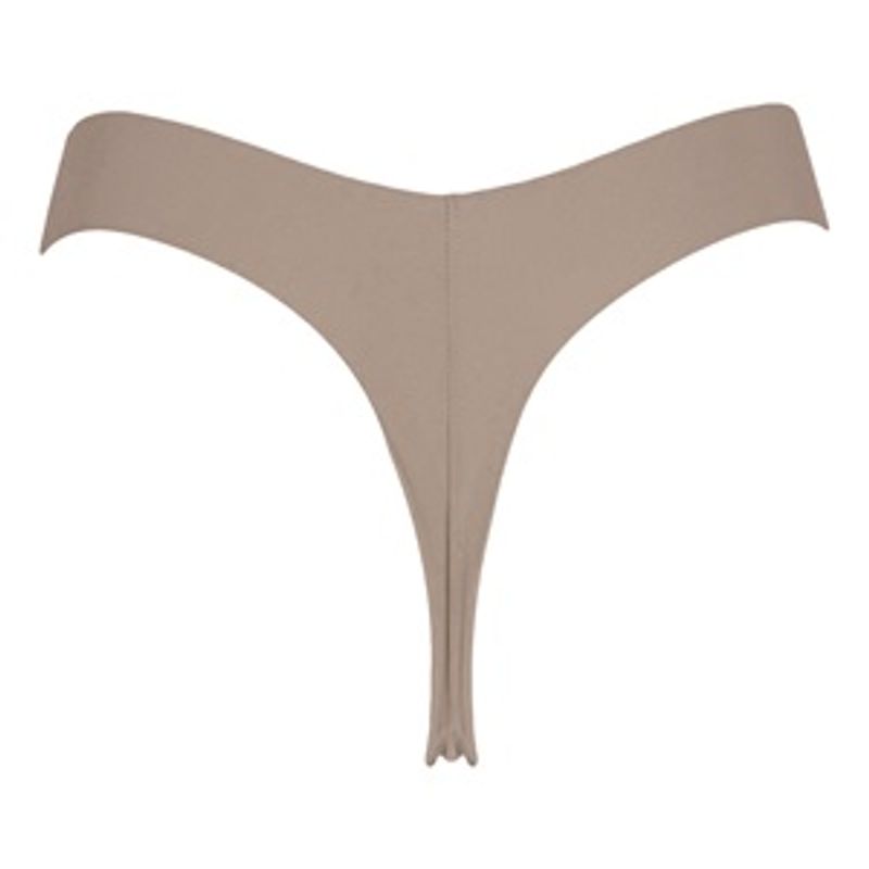 Fashion, accesorii si bijuterii - Femei - Lenjerie si pijamale femei - Lenjerie intima femei - Chiloti string laser cut, Bej inchis - Infinity.ro