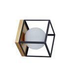 Casa si Gradina - Corpuri si surse de iluminat - Plafoniere, aplice si spoturi - Aplica Fence KL101054, 1xE27, alba+aurie+neagra, IP20, Klausen - Infinity.ro