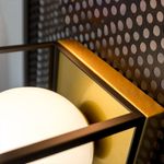 Casa si Gradina - Corpuri si surse de iluminat - Plafoniere, aplice si spoturi - Aplica Fence KL101054, 1xE27, alba+aurie+neagra, IP20, Klausen - Infinity.ro