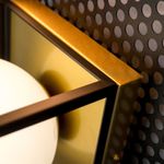 Casa si Gradina - Corpuri si surse de iluminat - Plafoniere, aplice si spoturi - Aplica Fence KL101054, 1xE27, alba+aurie+neagra, IP20, Klausen - Infinity.ro