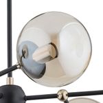 Casa si Gradina - Corpuri si surse de iluminat - Lustre si pendule - Lustra Arms KL106011, 6xE14, ambra+neagra, IP20, Klausen - Infinity.ro