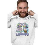 Fashion, accesorii si bijuterii - Barbati - Imbracaminte - Hanorace barbati - Hanorac Barbati Labubu Cute Baby, alb, marime L - Infinity.ro