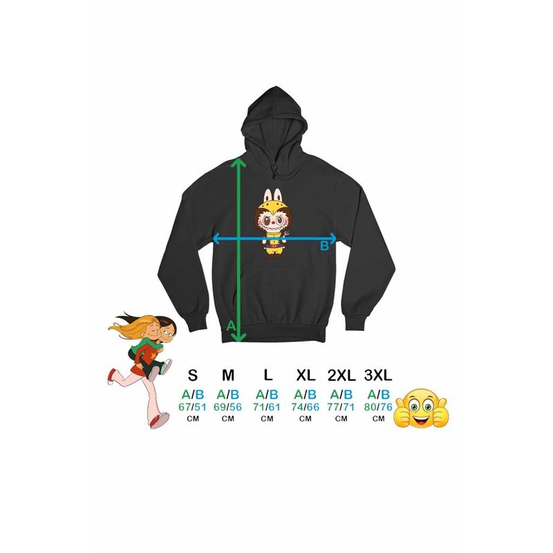 Fashion, accesorii si bijuterii - Barbati - Imbracaminte - Hanorace barbati - Hanorac Barbati Labubu Wolverine X-Men, negru, marime 2XL - Infinity.ro