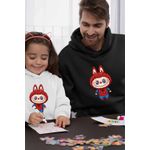 Fashion, accesorii si bijuterii - Barbati - Imbracaminte - Hanorace barbati - Hanorac Barbati Labubu Spiderman Marvel Spidey Paienjenel, negru, marime 2XL - Infinity.ro