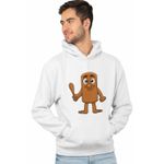 Fashion, accesorii si bijuterii - Barbati - Imbracaminte - Hanorace barbati - Hanorac Barbati Tung Tung Sahur Italian Brainrot, alb, marime 2XL - Infinity.ro
