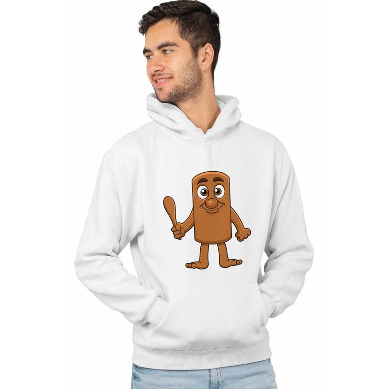 Fashion, accesorii si bijuterii - Barbati - Imbracaminte - Hanorace barbati - Hanorac Barbati Tung Tung Sahur Italian Brainrot, alb, marime 2XL - Infinity.ro