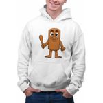 Fashion, accesorii si bijuterii - Barbati - Imbracaminte - Hanorace barbati - Hanorac Barbati Tung Tung Sahur Italian Brainrot, alb, marime 2XL - Infinity.ro