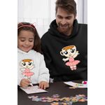Fashion, accesorii si bijuterii - Barbati - Imbracaminte - Hanorace barbati - Hanorac Barbati Ballerina Cappuccina Brain rot, negru, marime 2XL - Infinity.ro