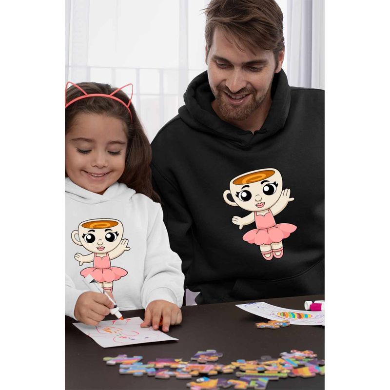 Fashion, accesorii si bijuterii - Barbati - Imbracaminte - Hanorace barbati - Hanorac Barbati Ballerina Cappuccina Brain rot, negru, marime 2XL - Infinity.ro