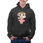 Fashion, accesorii si bijuterii - Barbati - Imbracaminte - Hanorace barbati - Hanorac Barbati Ballerina Cappuccina Brain rot, negru, marime 2XL - Infinity.ro