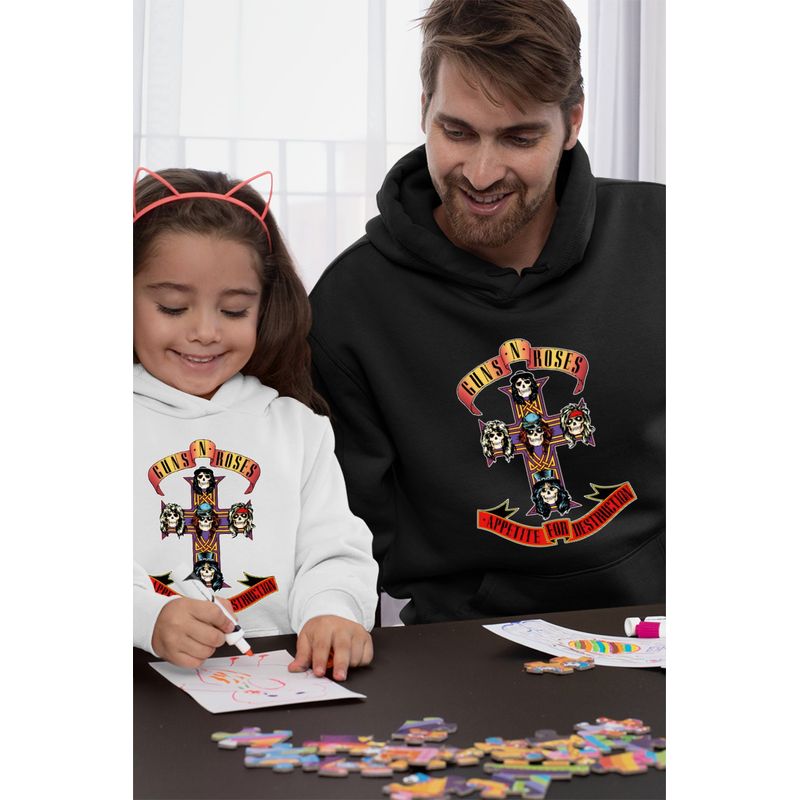 Fashion, accesorii si bijuterii - Barbati - Imbracaminte - Hanorace barbati - Hanorac Personalizat Barbati Guns N Roses Legendary Merch, negru, marime S - Infinity.ro