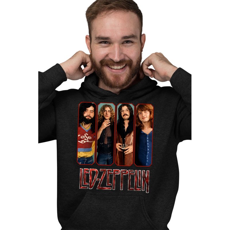 Fashion, accesorii si bijuterii - Barbati - Imbracaminte - Hanorace barbati - Hanorac Personalizat Barbati Led Zeppelin Legend Merch, negru, marime S - Infinity.ro