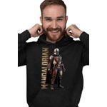 Fashion, accesorii si bijuterii - Barbati - Imbracaminte - Hanorace barbati - Hanorac Personalizat Barbati Star Wars Mandalorian, negru, marime S - Infinity.ro