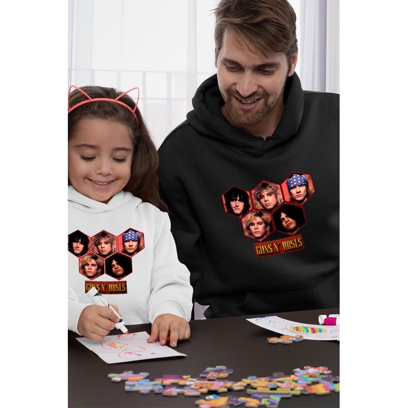 Fashion, accesorii si bijuterii - Barbati - Imbracaminte - Hanorace barbati - Hanorac Personalizat Barbati Guns N Roses Party Merch, negru, marime S - Infinity.ro
