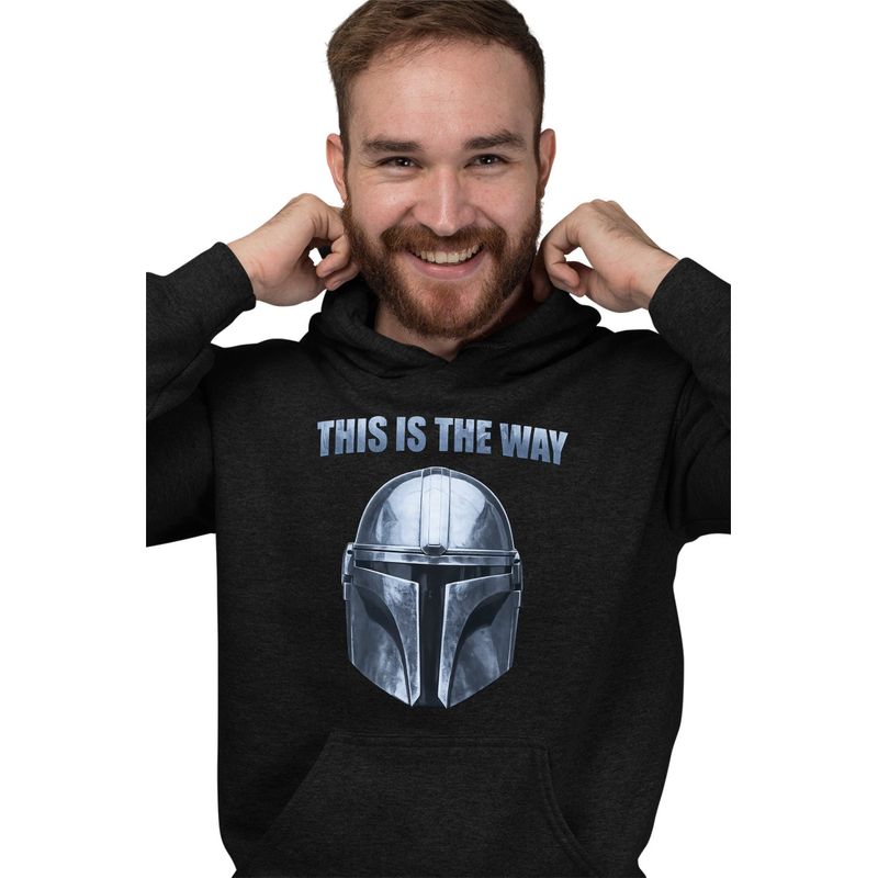 Fashion, accesorii si bijuterii - Barbati - Imbracaminte - Hanorace barbati - Hanorac Personalizat Barbati Mandalorian Star Wars, negru, marime L - Infinity.ro