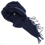 Fashion, accesorii si bijuterii - Femei - Accesorii femei - Esarfe si fulare femei - Esarfa dama, din lana, Buticcochet, 70x190 cm, model cu strasuri, Bleumarin - ES3377 - Infinity.ro