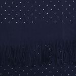 Fashion, accesorii si bijuterii - Femei - Accesorii femei - Esarfe si fulare femei - Esarfa dama, din lana, Buticcochet, 70x190 cm, model cu strasuri, Bleumarin - ES3377 - Infinity.ro