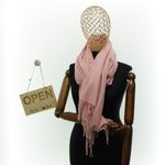 Fashion, accesorii si bijuterii - Femei - Accesorii femei - Esarfe si fulare femei - Esarfa dama, din lana, Buticcochet, 70x190 cm, model cu strasuri, Roz - ES3376 - Infinity.ro