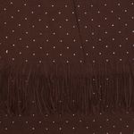 Fashion, accesorii si bijuterii - Femei - Accesorii femei - Esarfe si fulare femei - Esarfa dama, din lana, Buticcochet, 70x190 cm, model cu strasuri, Maro - ES3380 - Infinity.ro