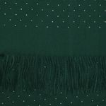 Fashion, accesorii si bijuterii - Femei - Accesorii femei - Esarfe si fulare femei - Esarfa dama, din lana, Buticcochet, 70x190 cm, model cu strasuri, Verde - ES3378 - Infinity.ro