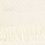 Fashion, accesorii si bijuterii - Femei - Accesorii femei - Esarfe si fulare femei - Esarfa dama, din lana, Buticcochet, 70x190 cm, model cu strasuri, Alb - ES3384 - Infinity.ro
