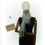 Fashion, accesorii si bijuterii - Femei - Accesorii femei - Esarfe si fulare femei - Esarfa dama, din lana, Buticcochet, 70x190 cm, model cu strasuri, Gri - ES3382 - Infinity.ro