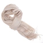 Fashion, accesorii si bijuterii - Femei - Accesorii femei - Esarfe si fulare femei - Esarfa dama, din lana, Buticcochet, 70x190 cm, model cu strasuri, Crem - ES3386 - Infinity.ro