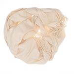 Fashion, accesorii si bijuterii - Femei - Accesorii femei - Esarfe si fulare femei - Esarfa dama, din lana, Buticcochet, 66x200 cm, model cu sclipici, Crem - ES3395 - Infinity.ro