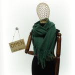 Fashion, accesorii si bijuterii - Femei - Accesorii femei - Esarfe si fulare femei - Esarfa dama, din lana, Buticcochet, 66x200 cm, model cu sclipici, Verde - ES3388 - Infinity.ro