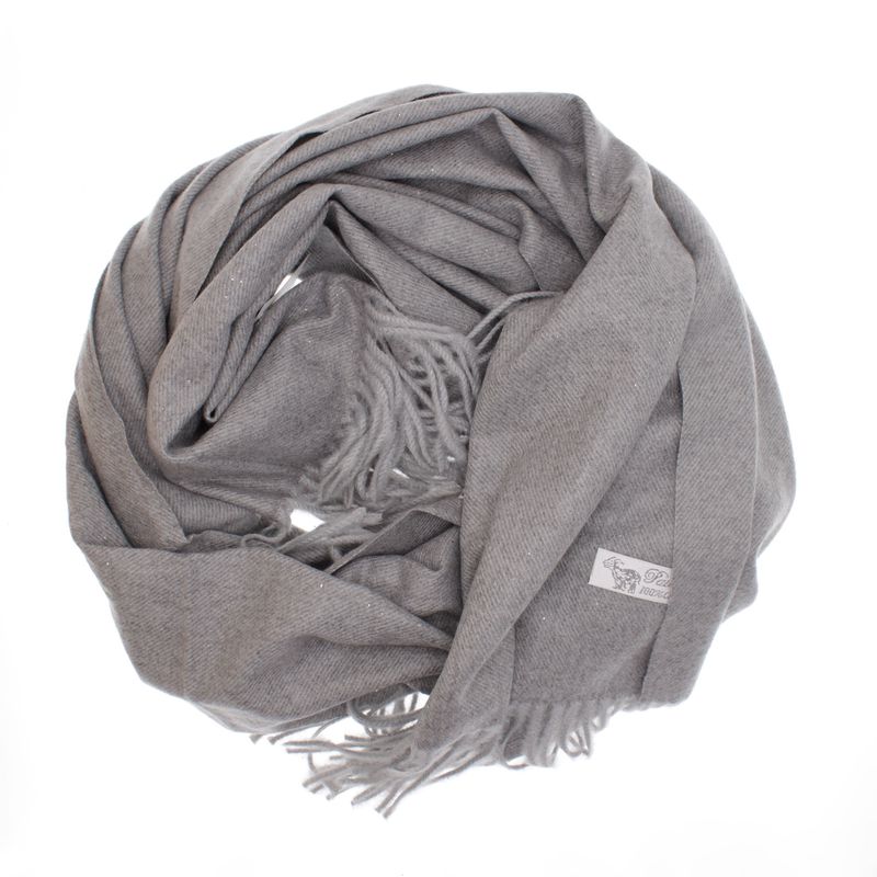 Fashion, accesorii si bijuterii - Femei - Accesorii femei - Esarfe si fulare femei - Esarfa dama, din lana, Buticcochet, 66x200 cm, model cu sclipici, Gri - ES3396 - Infinity.ro