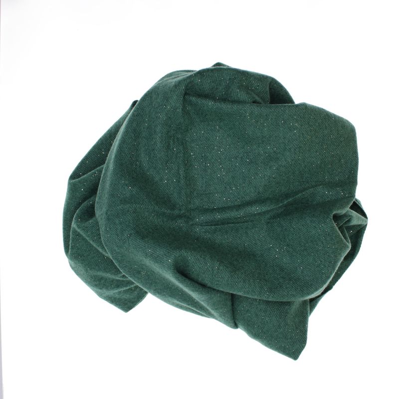 Fashion, accesorii si bijuterii - Femei - Accesorii femei - Esarfe si fulare femei - Esarfa dama, din lana, Buticcochet, 66x200 cm, model cu sclipici, Verde - ES3388 - Infinity.ro