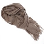 Fashion, accesorii si bijuterii - Femei - Accesorii femei - Esarfe si fulare femei - Esarfa dama, din lana, Buticcochet, 66x200 cm, model cu sclipici, Bej inchis - ES3391 - Infinity.ro