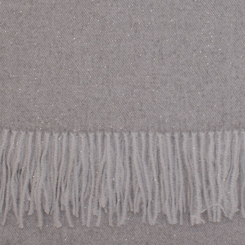 Fashion, accesorii si bijuterii - Femei - Accesorii femei - Esarfe si fulare femei - Esarfa dama, din lana, Buticcochet, 66x200 cm, model cu sclipici, Gri - ES3396 - Infinity.ro