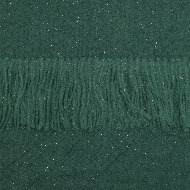 Fashion, accesorii si bijuterii - Femei - Accesorii femei - Esarfe si fulare femei - Esarfa dama, din lana, Buticcochet, 66x200 cm, model cu sclipici, Verde - ES3388 - Infinity.ro