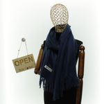 Fashion, accesorii si bijuterii - Femei - Accesorii femei - Esarfe si fulare femei - Esarfa dama, din lana, Buticcochet, 66x200 cm, model cu sclipici, Bleumarin - ES3389 - Infinity.ro