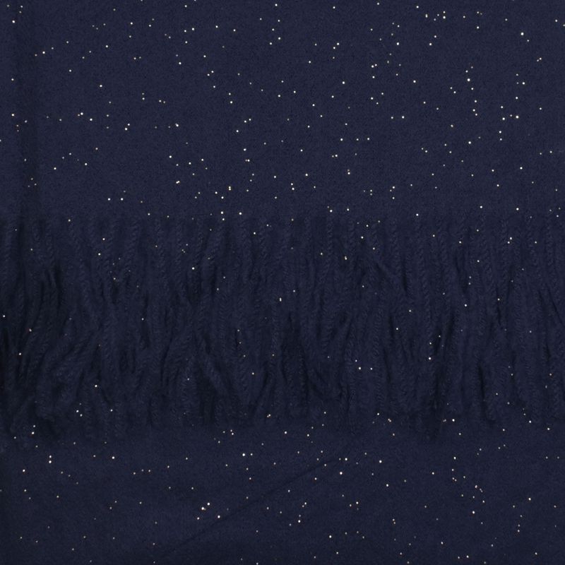 Fashion, accesorii si bijuterii - Femei - Accesorii femei - Esarfe si fulare femei - Esarfa dama, din lana, Buticcochet, 66x200 cm, model cu sclipici, Bleumarin - ES3389 - Infinity.ro