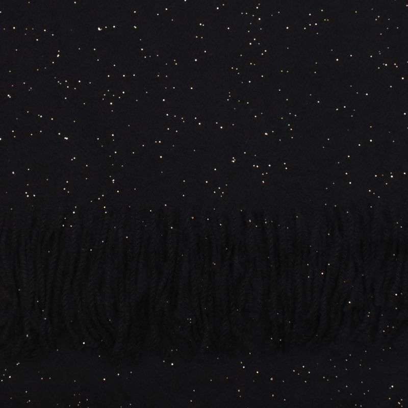 Fashion, accesorii si bijuterii - Femei - Accesorii femei - Esarfe si fulare femei - Esarfa dama, din lana, Buticcochet, 66x200 cm, model cu sclipici, Negru - ES3398 - Infinity.ro