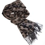 Fashion, accesorii si bijuterii - Femei - Accesorii femei - Esarfe si fulare femei - Esarfa dama, din lana, Buticcochet, 70x186 cm, model animal print, Bej - ES3399 - Infinity.ro