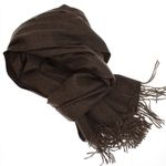 Fashion, accesorii si bijuterii - Femei - Accesorii femei - Esarfe si fulare femei - Esarfa dama, din lana, Buticcochet, 66x200 cm, model cu sclipici, Maro inchis - ES3394 - Infinity.ro
